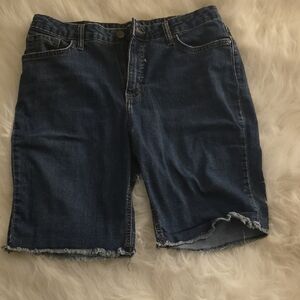 Lee Dark Blue Women's Bermuda Shorts